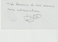 Joseph Thomin Cycliste décédé  avec signature authentique