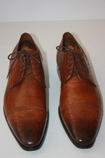 IZAC Couture  Derby à lacets cuir Marron Bouts fleuris cousu blake T 43 TBE