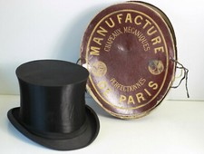 Chapeau  clac noir d'homme