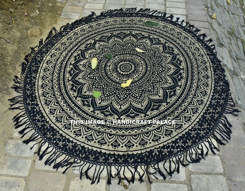 Tapis yoga mandala - de, hippie