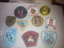 Lot de 10 Patchs Cynophile De