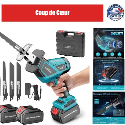 Yofuly scie sabre sans - sabre, 18v