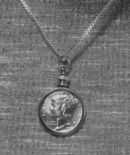 Coin Pendant Silver VINTAGE