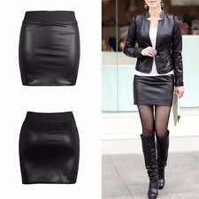 MINI JUPE COURTE CRAYON FEMME