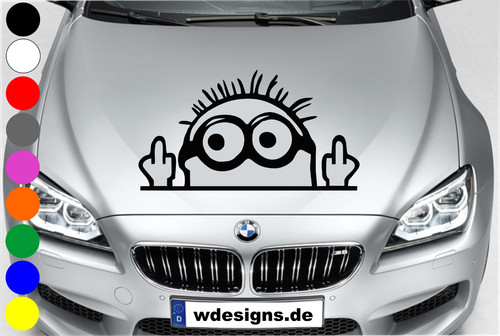 Autocollant voiture minion - voiture,