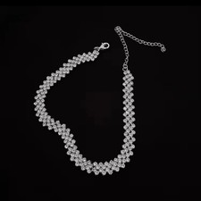 Collier ras de cou strass