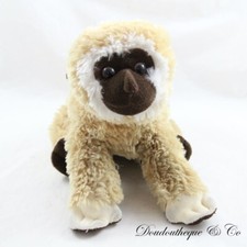Peluche singe ouistiti beige marron 25 cm (MO6329)