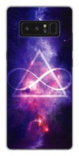 Coque en silicone imprimée compatible Samsung Galaxy Note 8 Infinite Triangle