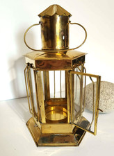 Lanterne vintage en laiton et
