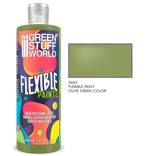 Peinture souple vert olive - souple,