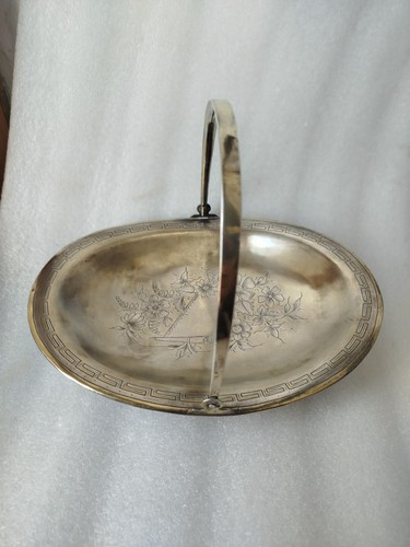 Coupe fruits argent massif - a,