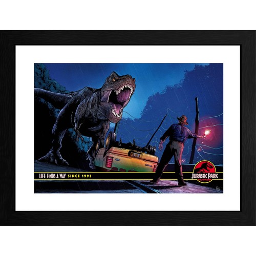 Jurassic park framed - jurassic, print