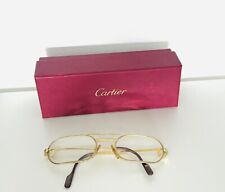 Monture de lunettes MUST DE CARTIER Plaqué or 24k Vintage 1980s Elton John