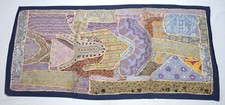 Vintage Indien de Luxe Style Handmade Patchwork Tapisserie Hanging. i17-143