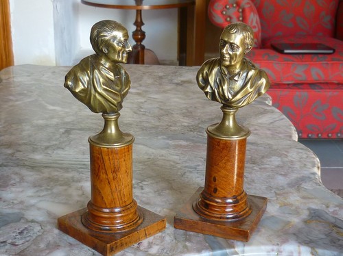 Paire bustes anciens en - bustes,