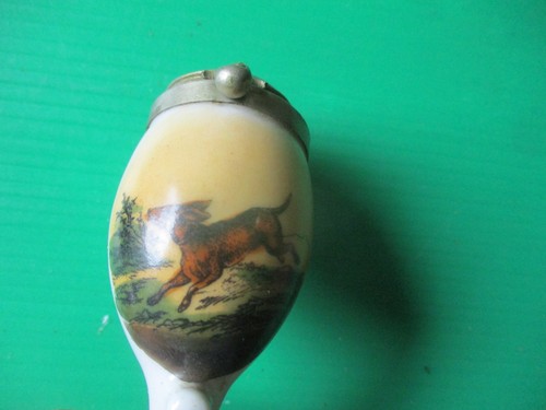 Pipe porcelaine decor chasse - pipe,