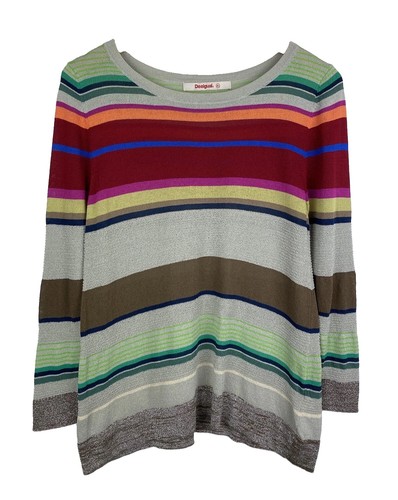 Pull femme desigual rayé - pull,