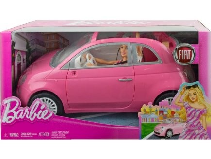 Barbie voiture rose pour - barbie, fiat