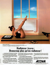 publicité Advertising  1122  1989   radiateur Acova  panneau extra plat Runtal