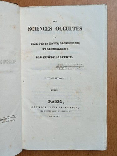 Des sciences occultes - des,