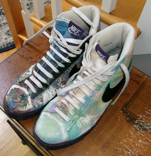 Collectible nike painted high - painted,
