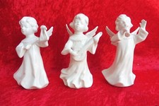 3 Belles Figurines En Porcelaine, 3 Anges, Sitzendorf