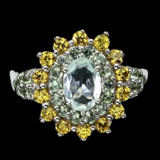 925 Bague en Argent Ovale