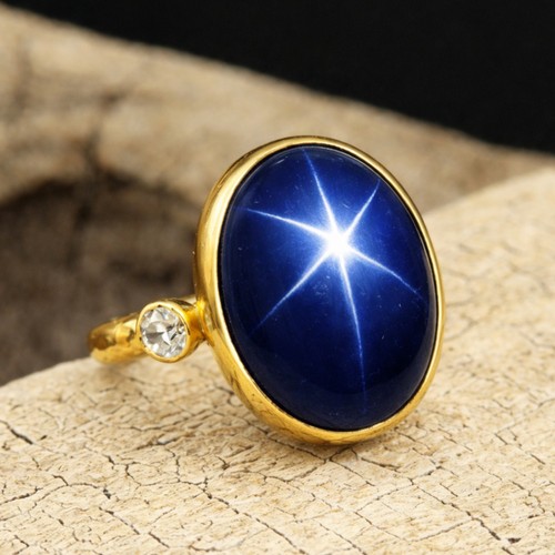 Bague saphir étoile lindy - bague,