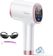 Épilateur Lumière Pulsée avec Refroidissement, 9 Niveaux, 600NM