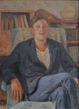 Portrait jeune homme garçon,livres.Jacques SALOMON (1885-1985) famille Vuillard