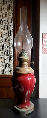 Grande lampe petrole - grande, à