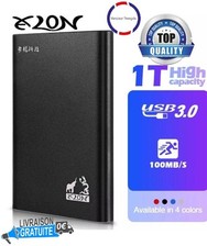 Disque Dur Externe Portable HDD 1To USB 3.0 Stockage Haute Vitesse PC et TV