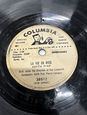 Columbia 78 RPM Edith Piaf -