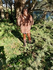 MANTEAU COURT EN VISON MARRON