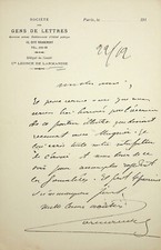 ✒ L.A.S Léonce de LARMANDIE Rose Croix esthétique à Lucien DESCAVES - PELADAN