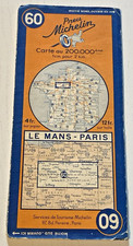 Carte MICHELIN N° 60 - Le Mans Paris - 1935  - Bel Etat.