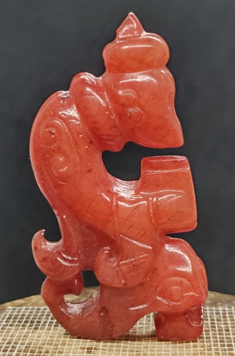 Ancienne sculpture jade - sculpture,