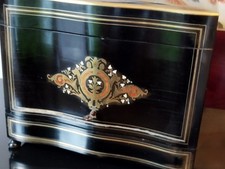 CAVE A LIQUEUR Napoléon III Marqueterie Boulle 