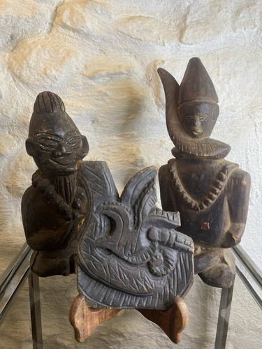 Trois statuettes anciennes art - statuettes,