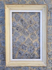 cadre  bois patine feuillure 70 cm x 43 cm frame tableau miroir gravure