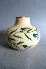 Gabriel Fourmaintraux (1886-1984) vase en ceramique émaillée à décor floral