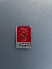 Autocollant 4x2,5 cm neuf anti-brouillage Verisure Securitas Direct version 2025