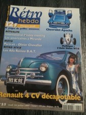RETRO HEBDO 22 CHEVROLET APACHE RENAULT 4CV DECAPOTABLE AUTO UNION W16
