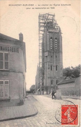 Cpa beaumont sur - cpa, oise