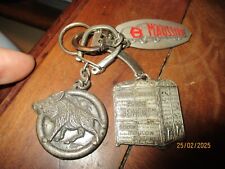 Ancien Porte Clé Métal Transporteur Déménageur Camion Sanglier Caisson