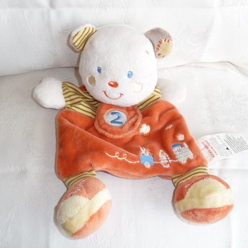 Doudou ours kiabi orange - doudou,