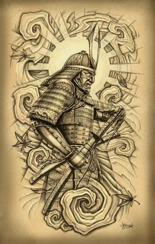 Toile tableaux guerrier - tableaux,