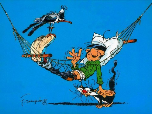 Plaque métal gaston lagaffe - ,