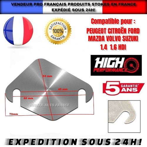 Plaque obturation suppression - plaque,