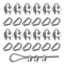 Serre Cable Inox 24 Pièces